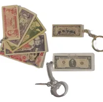 Comprar 3 Llaveros, Uno De 5 Billetes Venezolanos Y 2 De Usa