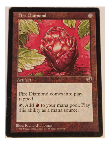 Carta Magic Fire Diamond [mirage] Mtg Mana Source Artifact