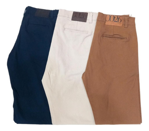 Pantalón Chino Gabardina Chupín Sport C026