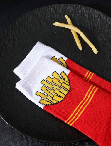 Medias Calcetines Divertidas Papas Fritas Regalo Importado