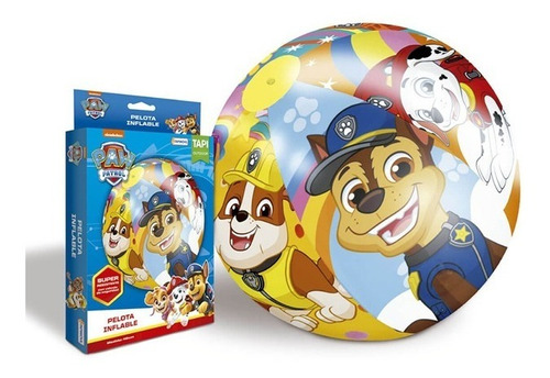 Pelota Inflable Pileta Playa Paw Patrol 45cm Tapimovil 09923