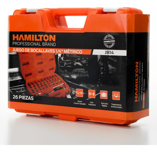 Juego De Bocallaves Hamilton 26 Piezas Garantía De Por Vida