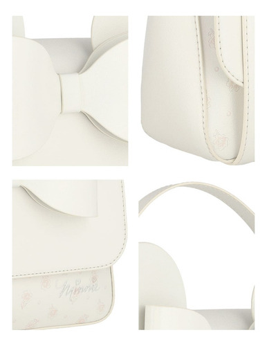 Bolsa Crossbody Mujer Minnie W Capsule Blanco Hbtelium3cw Acabado De Los Herrajes Níquel Diseño De La Tela Gráfico