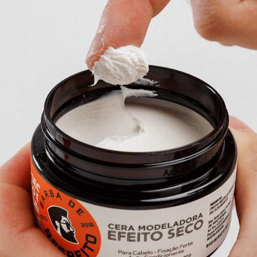 Barba De Respeito Cera Modeladora Efeito Matte Seco Premium