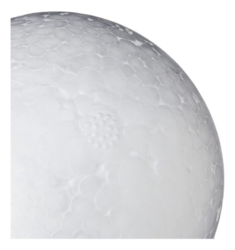 Bola De Isopor Em Eps 060mm Pacote C/30 Bolinhas Cor Branco