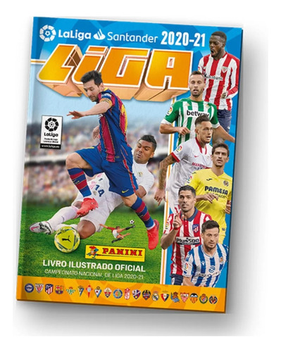 La Liga Santander 2020/21 Album Com 350 Figurinhas P/colar
