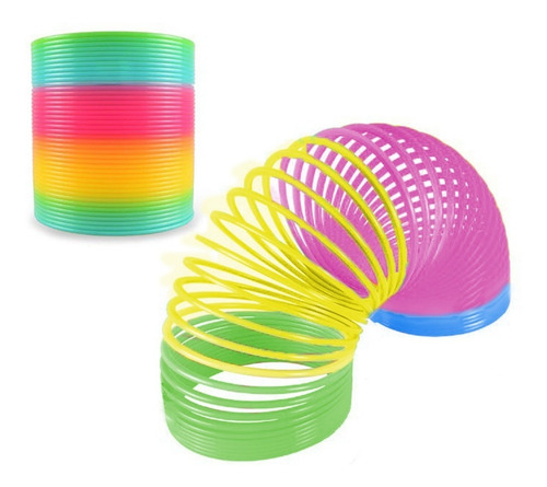 Imagem 6 de 9 de Kit Com 5 Molas Malucas Colorida Brinquedo Sensorial Criança