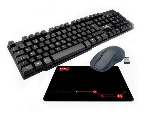 Teclado Inalambrico +mouse+pad Gtc Cbg-012 (1912096)