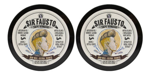 Sir Fausto Old Wax Pomada Fijación Extra Fuerte 200ml 6c