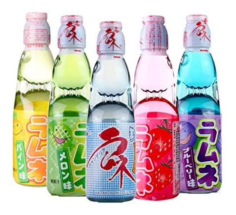 5 Ramune Refresco Japones Coreano Variedad Sabores