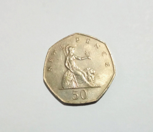 Moneda Inglesa 50 New Pence 1979