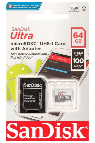 Tarjeta Memoria Sandisk Micro Sd 64gb Ultra