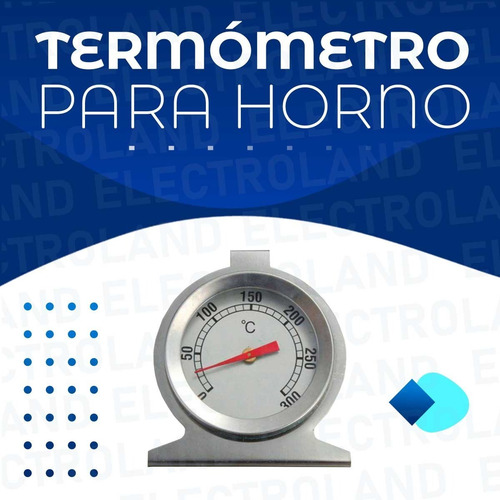 Imagen 2 de 10 de Termómetro Para Horno Acero Cocina Gastronomía Repostería