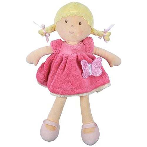 Tikiri Toys Ria Fabric Doll With Blonde In & White Dres...