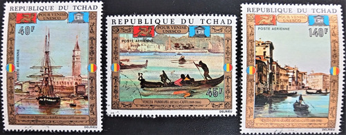 Chad Arte, Serie Yv A117-19 Pintur Venecia 1972 Usada L19031