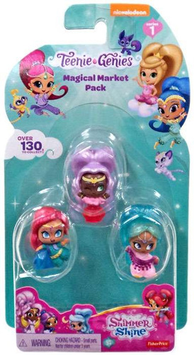 Pack De 3 Figuras De Acción Shimmer & Shine Teenie Genies