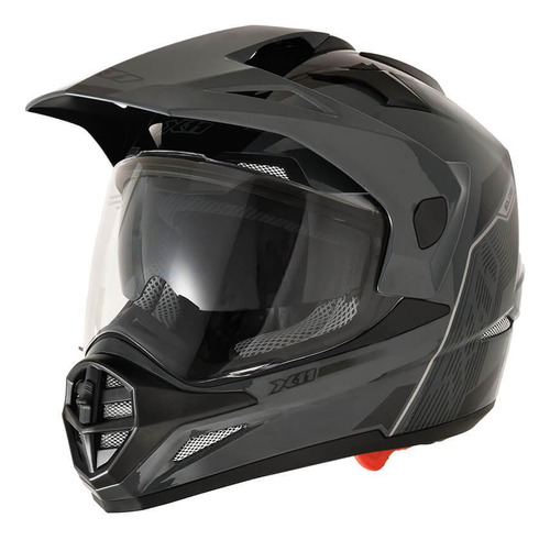 Capacete Motocross X11 Crossover Solides On E Off Road