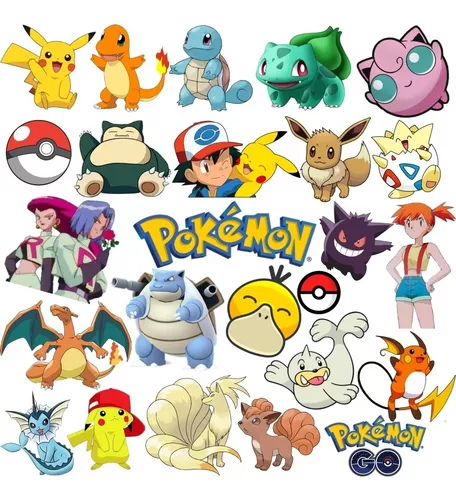 Stickers Pokemon Pack De 20 Unidades Surtidos