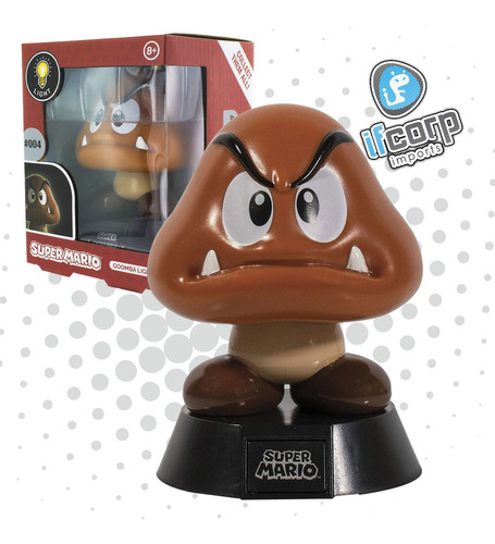 Lampara Goomba Light De Mario Bros Original Nintendo