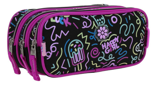 Lapicera Estuche Escolar Chenson Happy Girl Nion Hg70498-3