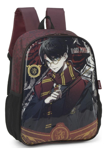 Mochila Luxcel Harry Potter - Bolsos Laterais - 41x30x14cm