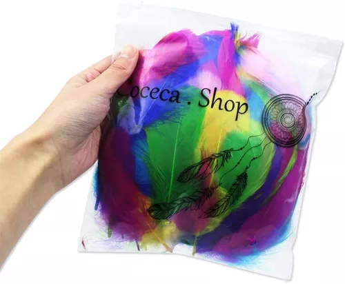 Coceca 300 Pcs Colorful Feathers for DIY Craft Wedding Home Party Decorations