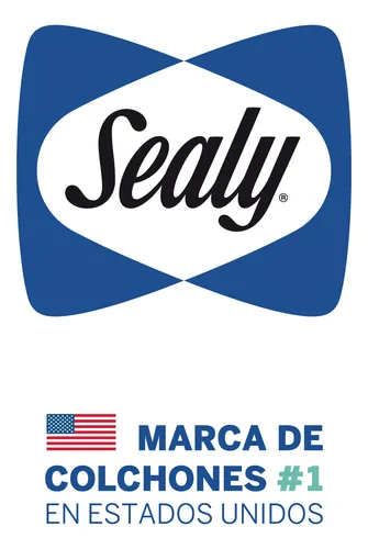 Sommier Y Colchón Queen (160x200) Sealy Linen Somun
