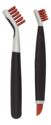 Set Cepillos Nylon Anaranjados Para Limpieza