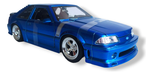 Ford Mustang Gt 1989, Auto Escala 1:24, Jada Toys, Muscle.