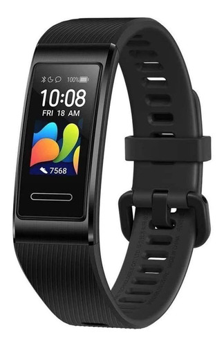 Huawei Band 4 Pro 0.95" caixa de  metal e plástico de engenharia, pulseira  graphite black TER-B19S