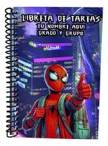 Comprar Libreta De Tareas Personalizable Spiderman