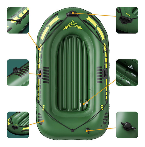 Balsa Inflable Para Estanques, Lagos, Ríos Bote Inflable