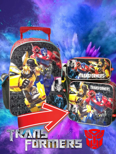Imagen 1 de 4 de Lonchera Transformers Serie 2