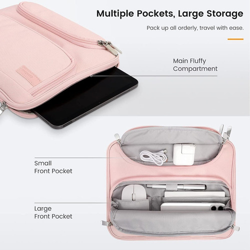 Moko Funda Bag Para Galaxy Tab A8 10.5 X200 Rose