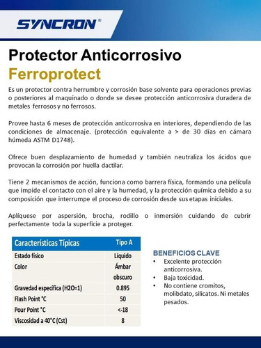 Protector De Oxído Industrial Syncron C19l