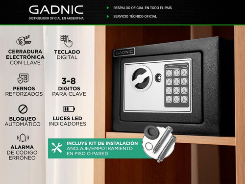 Caja Fuerte Digital Empotrable Forjada Maxima Seguridad