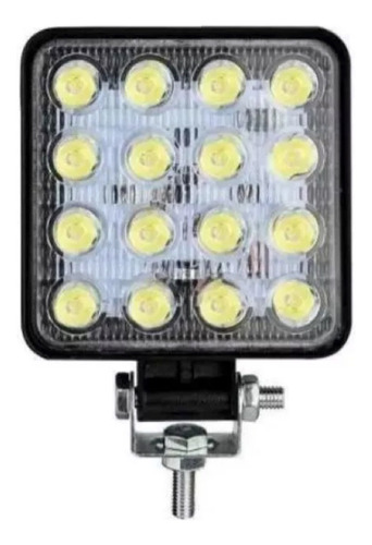 Faro Led Cuadrado 12v 48w 16 Leds 4x4 Cuatri Moto Universal