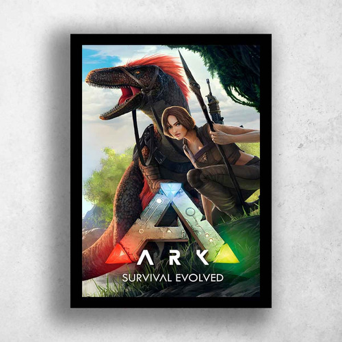 Quadros Decorativos Game Ark Survival Evolved Ark Survival Evolved 01 Preto
