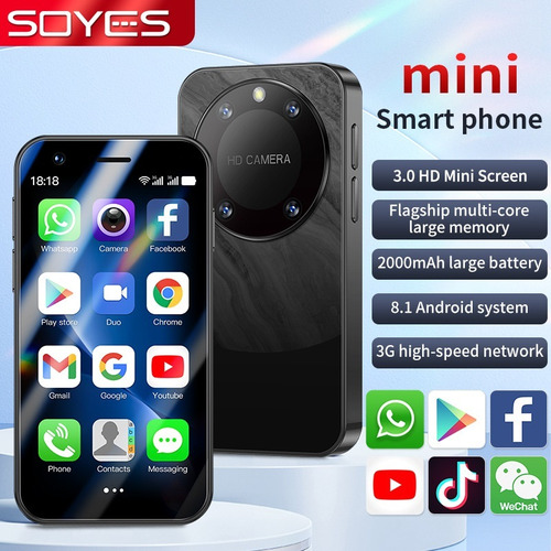 Mini Teléfono Inteligente Android F8 Pro Max, Doble Sim,