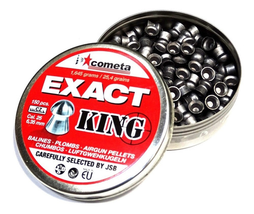 Balines Jsb 6.35 Mm Exact King 150 Un 25,39 Gr Cal .25