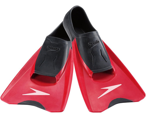 Patas De Rana Speedo Switchblade Xxxs 1-1.5 Us Negro/rojo