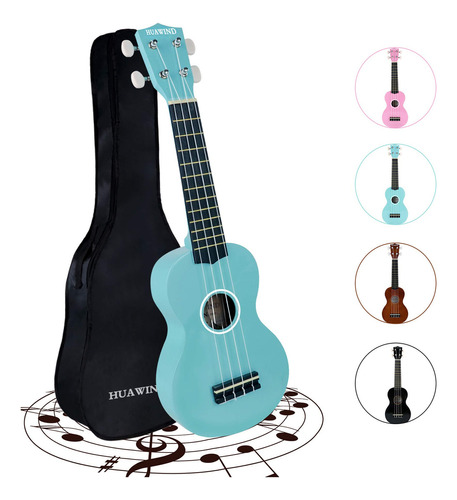 21 pulgadas Soprano Hawaii Ukelele Para Principiantes Cuat.