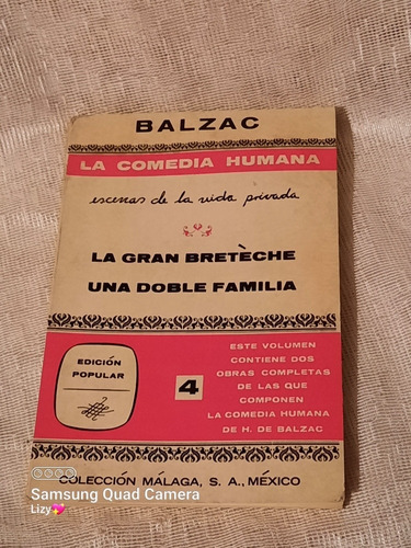 Libro La Comedia Humana De Balzac Primera Edición 1969 