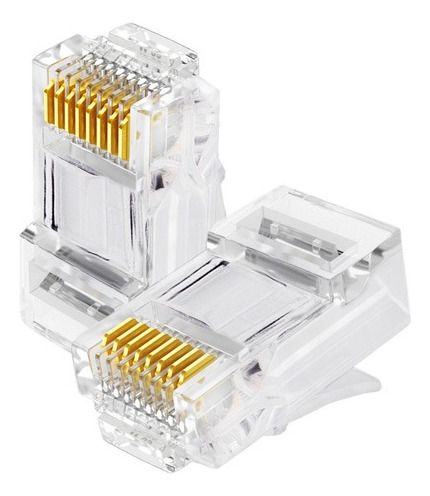 Conectores Rj45 Cat5e 8p8c Caja De 100 Und