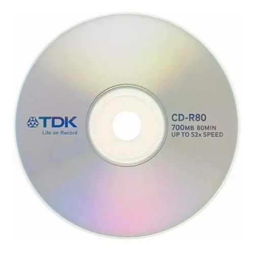 Cd Tdk Virgen 52 X 80min Con Sobre