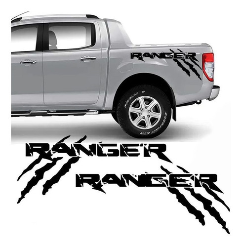 Imagem 1 de 4 de Kit Adesivo Ford Ranger Raptor Faixa Lateral