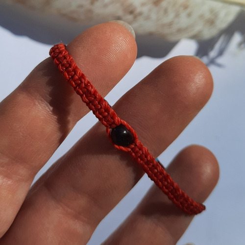 Imagen 2 de 8 de A Pedido. Pulsera Roja Protección Ámbar Báltico Niño O Niña.