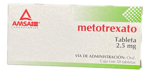 Metotrexato 2.5mg Caja Con 50 Tabletas 