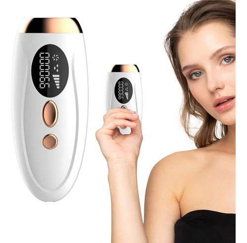 Depiladora Láser Ipl 999,999 Flashes Facial Y Corpora Color Blanco