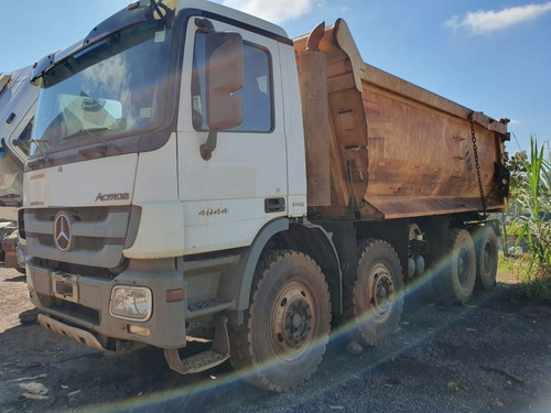 Imagem 9 de 15 de Mercedes-benz Actros 4844 8x4 Ano 2014 Caçamba Total 3